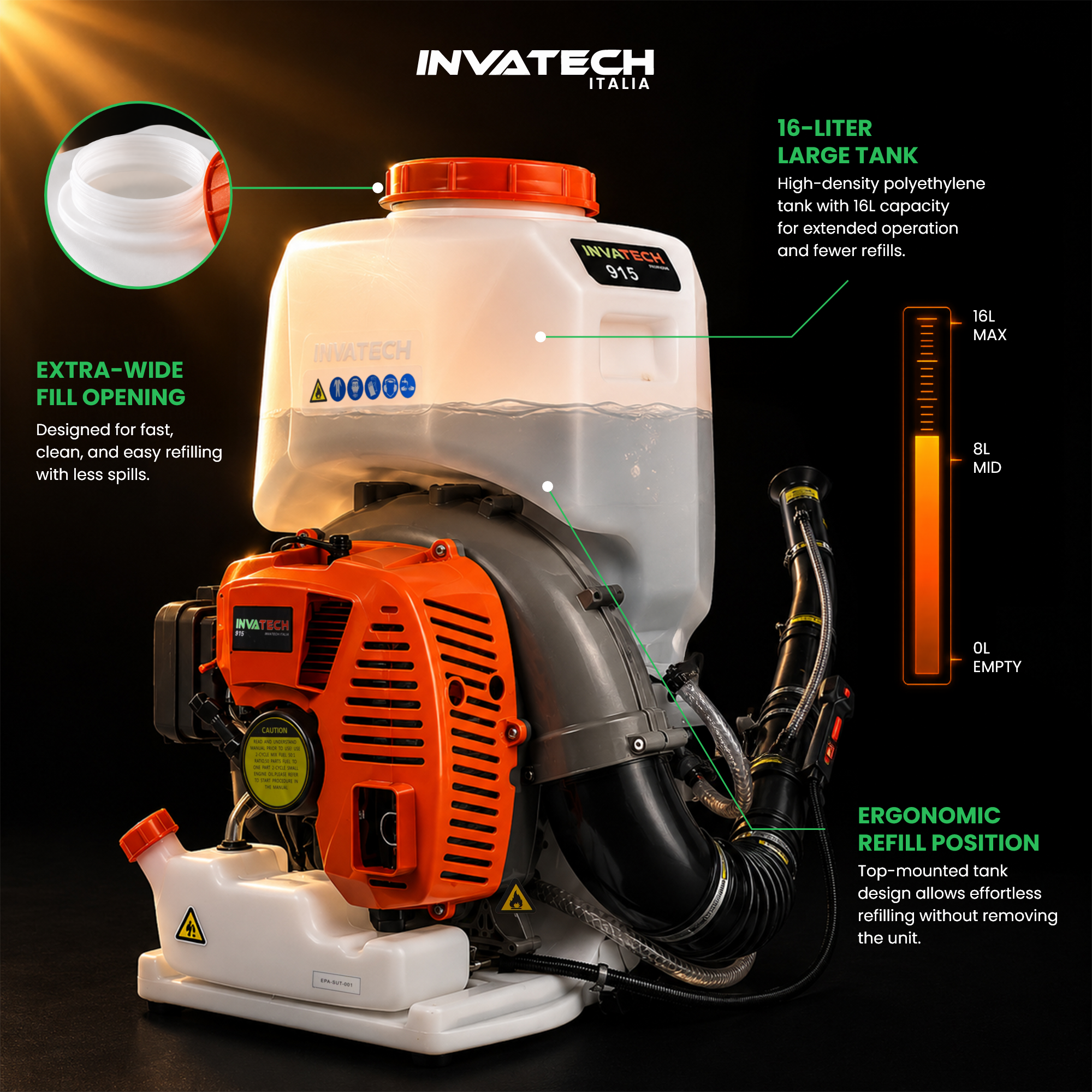 915 Fogging Machine | Best Mosquito Control | Invatech Italia